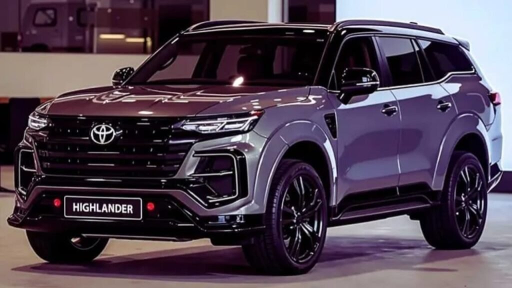 Toyota Highlander Revealed 2026 – 2.4L Turbo Hybrid, 265HP Combined Power, e-AWD Drive & 8-Speed Automatic at Just ₹4.25 Lakh!